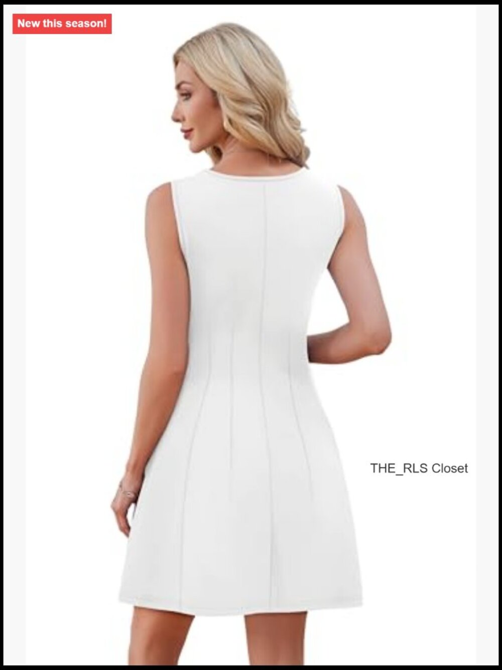 Elegant Cocktail Short Dress - Sleeveless A-line Mini - Picture 5 of 7